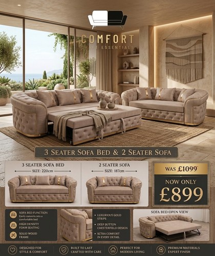 Modern plush velvet sofa bed - sofa,