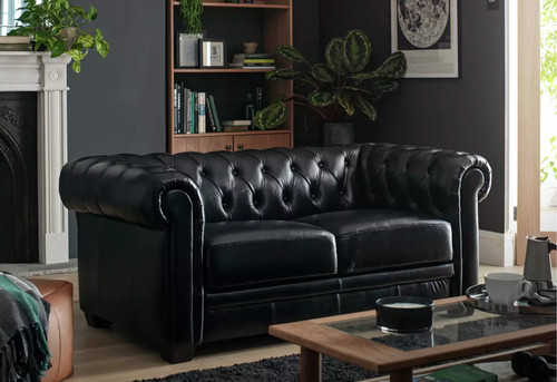 Habitat chesterfield leather - chesterfield, 2