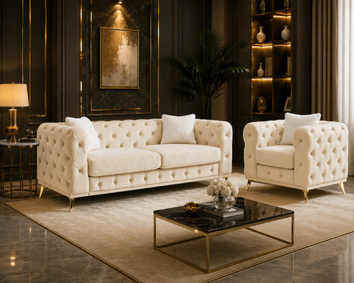 Italian chesterfield sofa set - sofa,