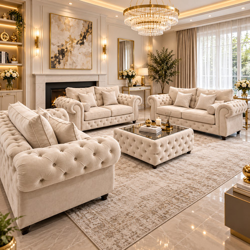 Chesterfield sofa set - chesterfield,