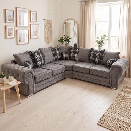 Verona fabric corner sofa - fabric,