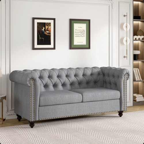 Large seater chesterfield - 2,