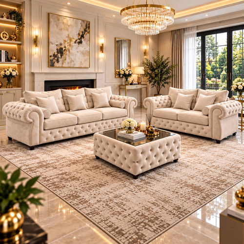 Chesterfield sofa set 1 - set, 3+2+1