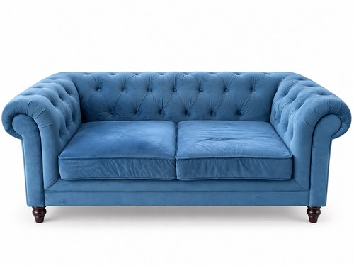 Blue velvet chesterfield style - chesterfield,