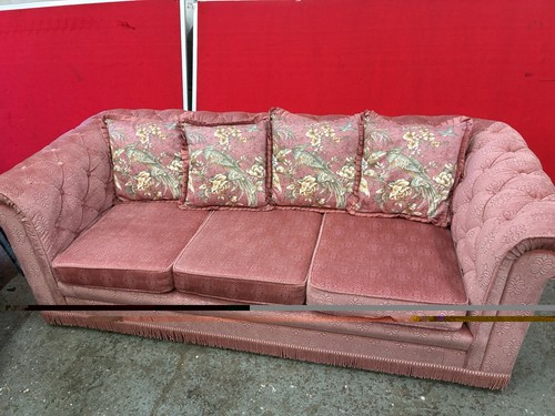 Very clean pink chesterfield - very,