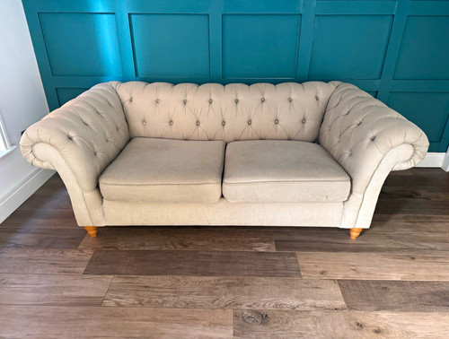 Next beige tufted chesterfield - next,