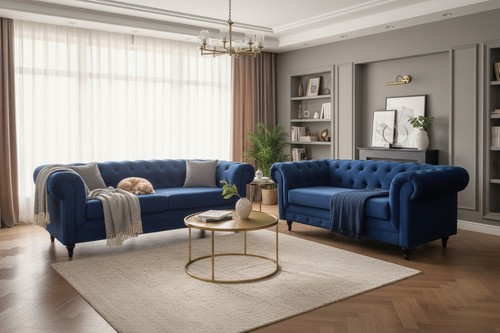 Chesterfield and seater - 3, 2