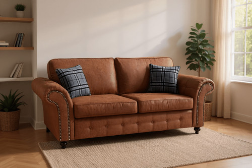 Sofa suite tan suede - suite,