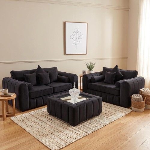 Lilly fabric seater sofa - lilly, 3+2